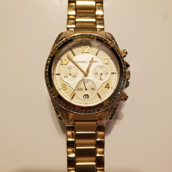 Michael Kors Goldtone Blair Chronograp - Picture 2 of 8